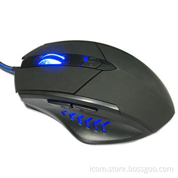 LED Backlight Laser Gaming Mouse, 6D Buttons, 800/1,200/1,600dpi Resolution, OEM Orders Welcomed